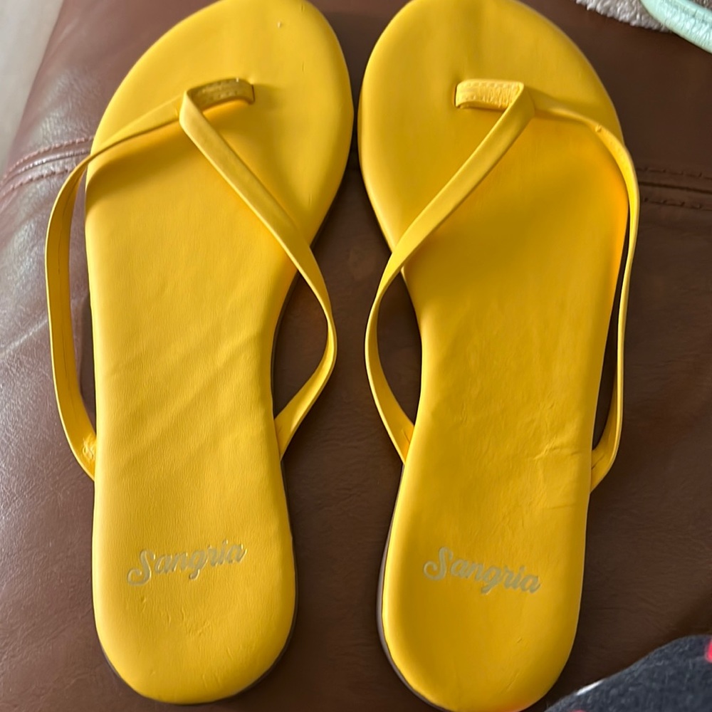 New yellow sandals